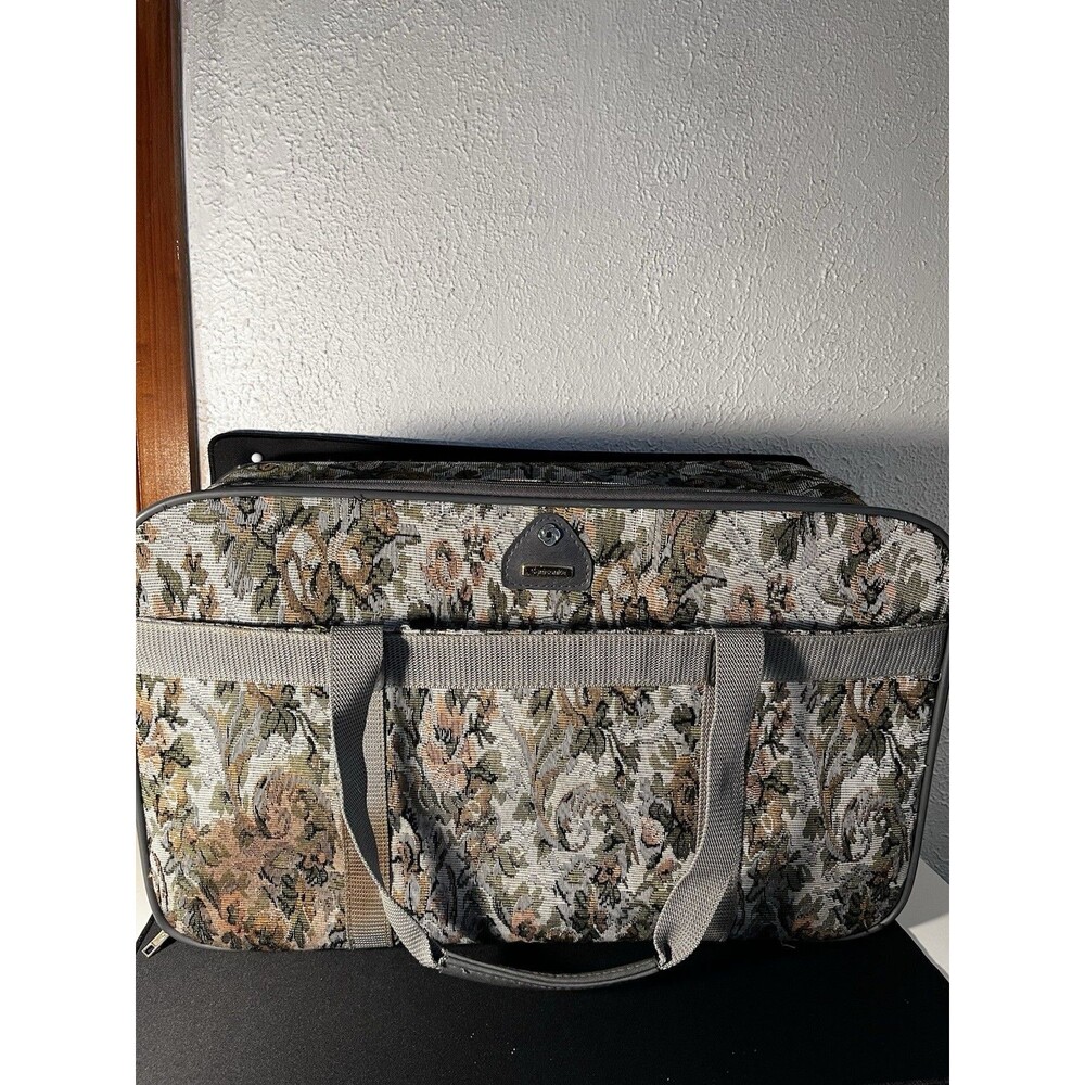 Vintage Samsonite Tapestry Floral Weekend Carry-On Bag
